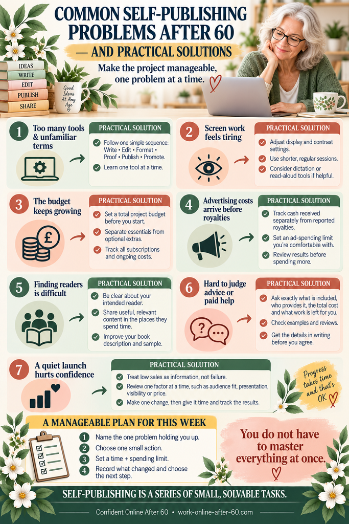 Common problems seniors face in self-publishing—and practical solutions for women over 60
