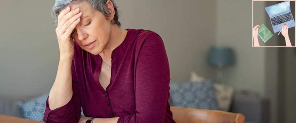 Grey-haired woman holding her forehead, illustrating the pressure that unrealistic business expectations can create.