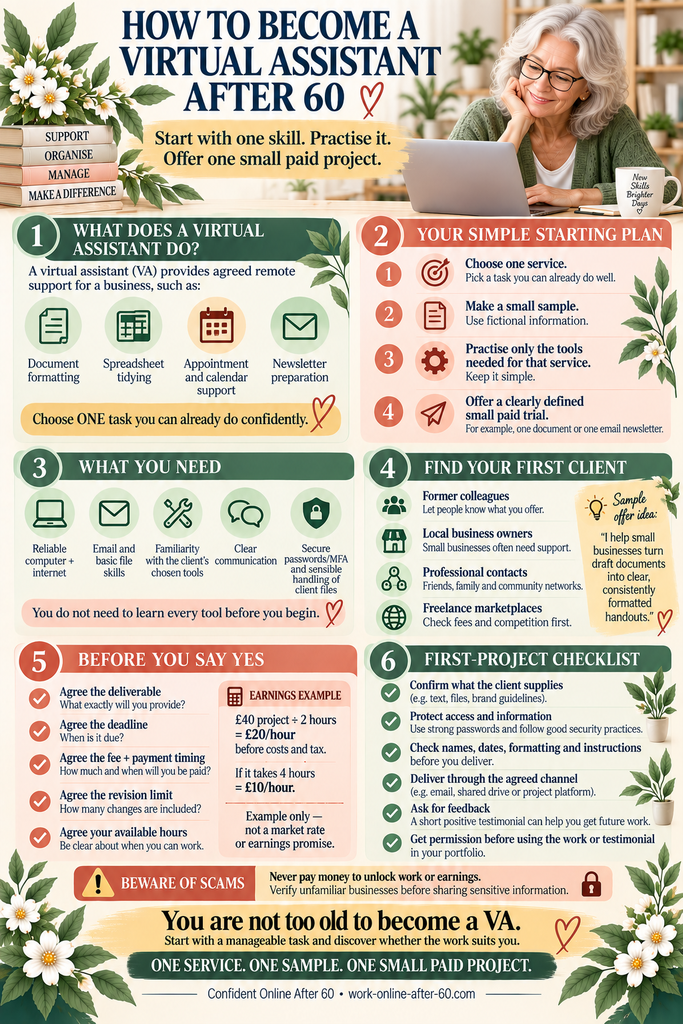 How to become a virtual assistant after 60: a beginner’s guide